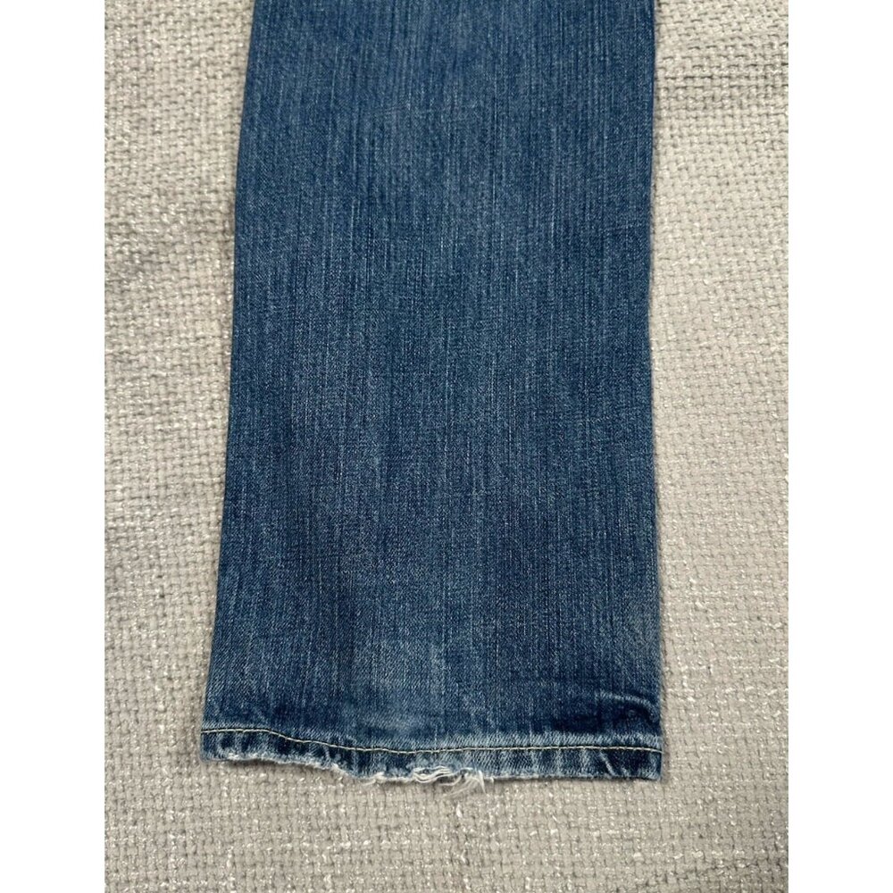 Abercrombie & Fitch Jeans Mens 28x31 Blue Remsen Low Rise Slim Straight Read‎ - Picture 11 of 16